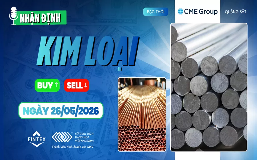 NHẬN ĐỊNH THỊ TRƯỜNG KIM LOẠI NGÀY 26/05/2026